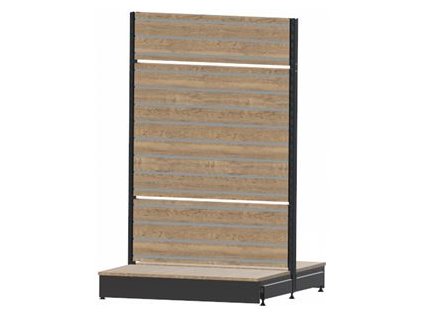 Modul gondoly 1000 slatwall dřevodekor/antracit