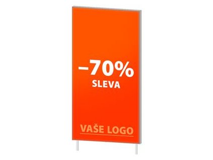 T-Board nesvětelný do pódia oboustranný s grafikou 800x1500 mm