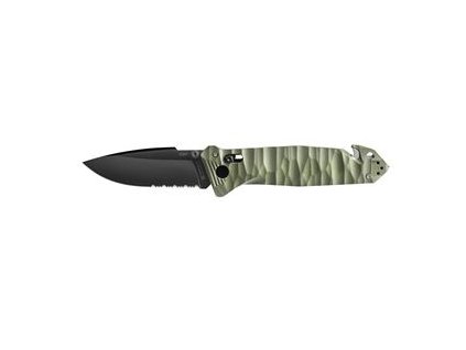 CAC S200 FRENCH ARMY KNIFE TEXTURED G10 KAKI HANDLE