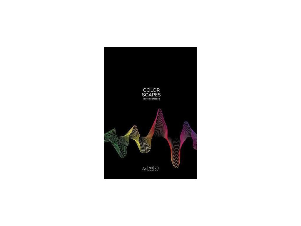 Sešit "Color Scapes", mix, A4, linkovaný, 80 listů, SHKOLYARYK A4-080-5219L
