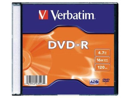 DVD-R 4,7GB, 16x, AZO, Verbatim, slim box