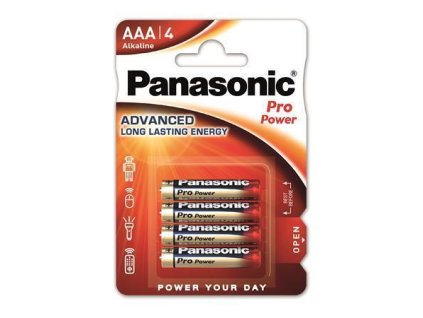Baterie "Pro power", AAA 4 ks, PANASONIC