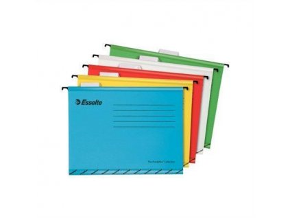 Zesílené závěsné desky "Classic", mix barev, A4, recyklovaný karton, ESSELTE