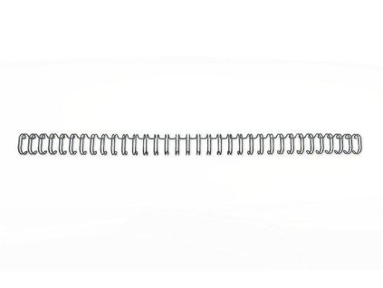 Hřbet "WireBind", černá, kovový, 3:1, 8 mm, 70 listů, GBC
