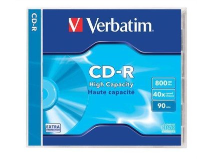 CD-R 800MB, 90min., 40x, Verbatim, jewel box