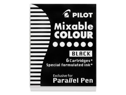 Inkoustové bombičky "Parallel Pen", černá, PILOT