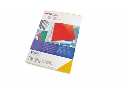 Desky pro vazbu "HiGloss", bílá, lesklá, A4, 250 g, GBC