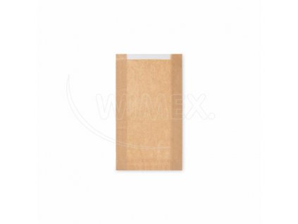 Papírový sáček s okénkem 13cm 18+6 x 32 cm [1000 ks]