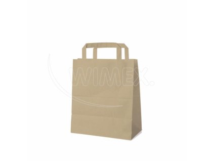 Papírová taška hnědá 18+8 x 22 cm [50 ks]