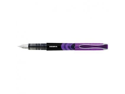 Inkoustové pero, fialová, 0,6 mm, ZEBRA