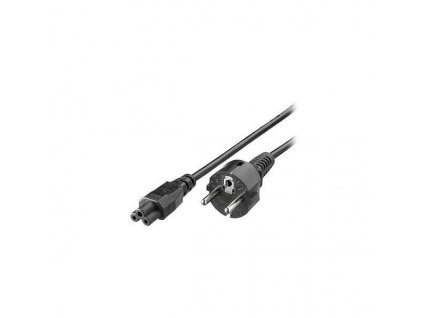 Síťový napájecí kabel, pro notebook, C5, 1,5m, černý, EQUIP 112150