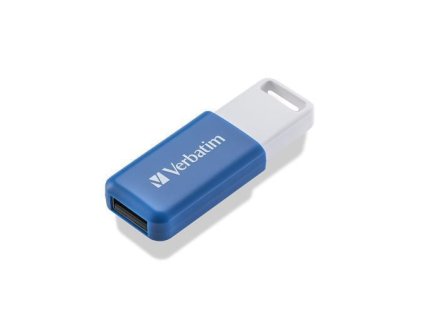 Flash disk "Databar", 64GB, USB 2.0, modrá, VERBATIM 49455