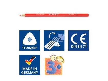 Barevné pastelky "Ergosoft 157", 12 barev, sada, trojhranné, STAEDTLER 157 SB24 13