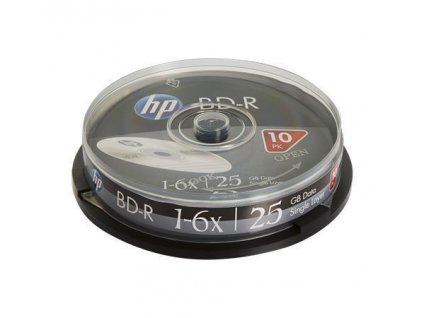 BD-R Blu-Ray, 25 GB, 6x, 10 ks, spindle, HP 69321