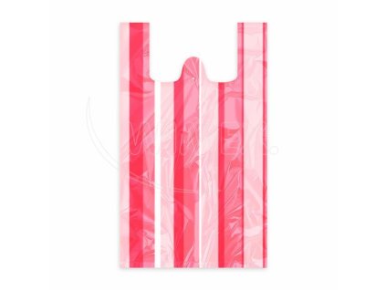 Taška (HDPE) pruhovaná 30+14 x 50 cm `10kg` [100 ks]