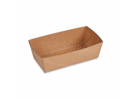Papírová miska (FSC Mix) nepromastitelná kraft 135 x 70 x 45 mm 300ml [250 ks]