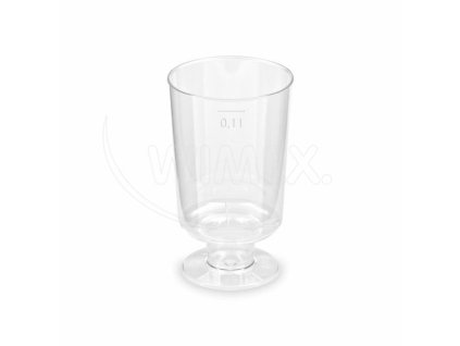 Kelímek krystal (PS) na stopce Ø51mm 0,1L [15 ks]