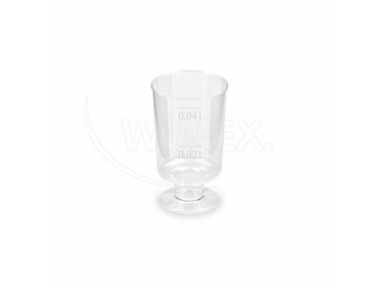 Kelímek krystal (PS) na stopce Ø38mm 2cl/4cl [20 ks]