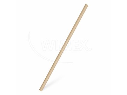 Slámka papírová kraft `JUMBO` Ø8mm x 25cm [100 ks]