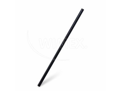 Slámka (bio-kompozit) černá `JUMBO` Ø8mm x 25cm [100 ks]