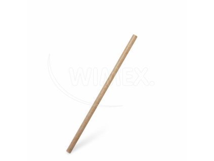 Slámka (bio-kompozit) přírodní hnědá `JUMBO` Ø8mm x 21cm [100 ks]