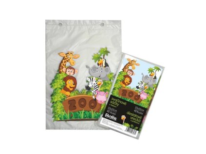 svacinove kapsy 25x35 cm detsky motiv zoo 40ks bal