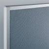 Textilní tabule "Meet up", šedá, 180 x 90 x 1,7 cm, hliníkový rám, oboustranná, SIGEL MU010