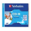 CD-R 700MB, 80min., 52x, Printable, Verbatim, jewel box