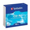 CD-R 700MB, 80min., 52x, DL Extra Protection, Verbatim, slim box, 10ks/bal.