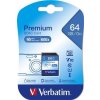 Paměťová karta "Premium", SDXC, 64GB, CL10/U1, 45/10 MB/s, VERBATIM