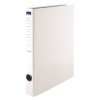 Pořadač čtyřkroužkový, bílý, 35 mm, A4, PP/karton, VICTORIA