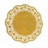 Dekorativní krajka (PAP/ALU) kulatá zlatá Ø36cm [4 ks]