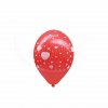 Nafukovací balónek Srdce bílo/červený Ø30cm `L` [5 ks]