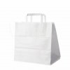 Papírová taška bílá 32+21 x 33 cm [50 ks]