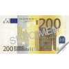 Poznámkový blok "200 Euro", 70 listů, 114 x 61,5mm, PANTA PLAST 0423-0056-99