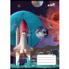 Sešit "Space", mix motivů, A5, čtverečkovaný, 32 listů, COOL BY VICTORIA