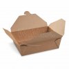 Food box (PAP FSC Mix/PET) nepromastitelný kraft `L` 195 x 140 x 65 mm 1800ml [50 ks]