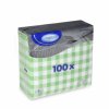 Ubrousek 1vrstvý Karo zelený 33 x 33 cm [100 ks]