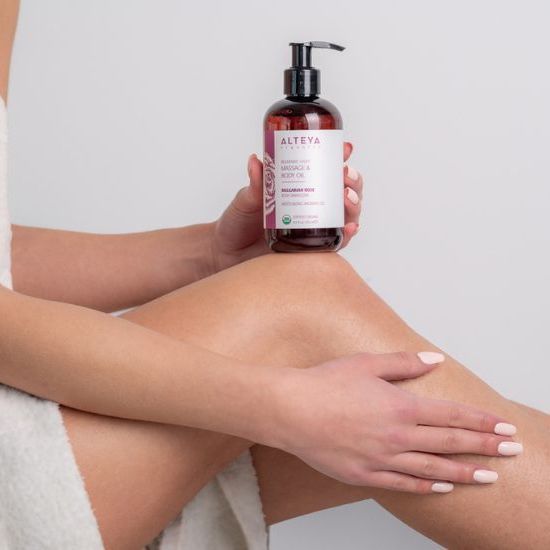 Masážní tělový olej omlazující z růže Alteya Organics 250 ml Obrázek