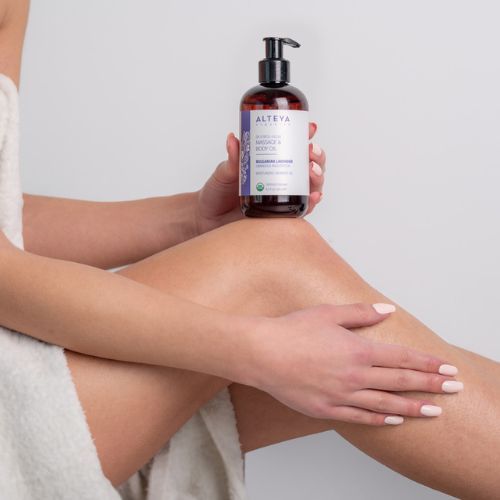 Masážní tělový olej relaxační z levandule Alteya Organics 250 ml Obrázek