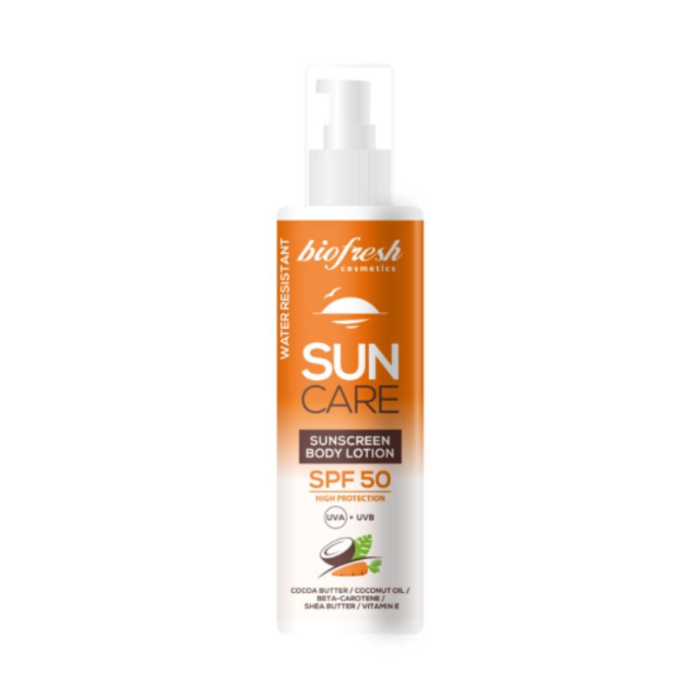 Levně Biofresh Ltd. Opalovací tělové mléko SPF 50 s pumpičkou Biofresh Sun Care 200ml