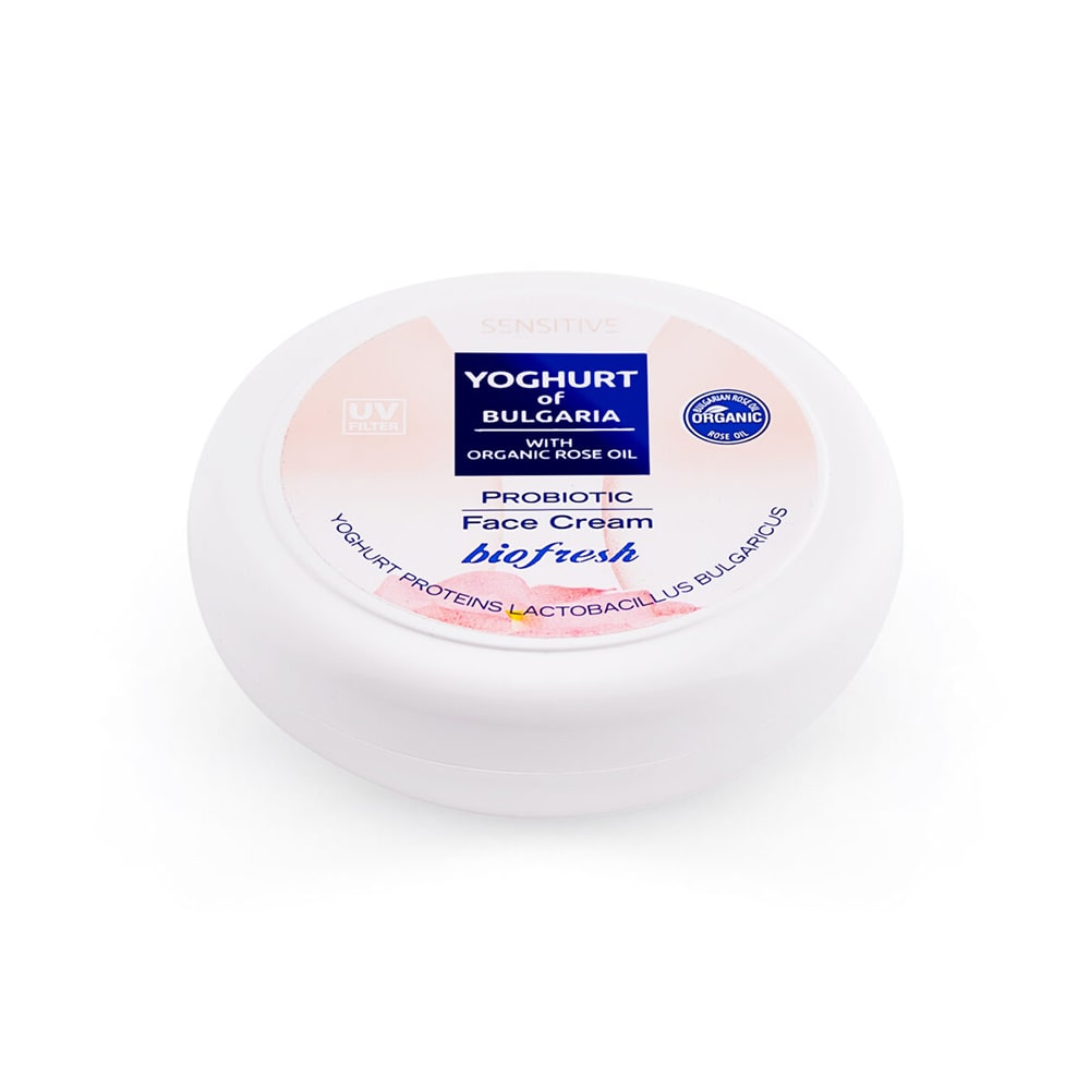Pleťový krém s organickým růžovým olejem probiotický YOGHURT OF BULGARIA 100 ml Obrázek
