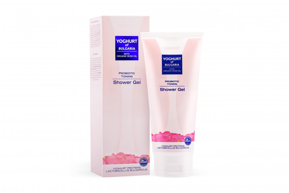 Sprchový gel s organickým růžovým olejem probiotický YOGHURT OF BULGARIA 200 ml Obrázek