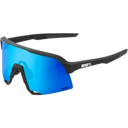 Brýle 100% S3 - Matte Black - Hiper Blue Multilayer Mirror Lens