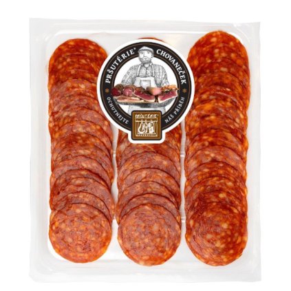 Pepperoni z Pršutérie Chovaneček, plátky 80g