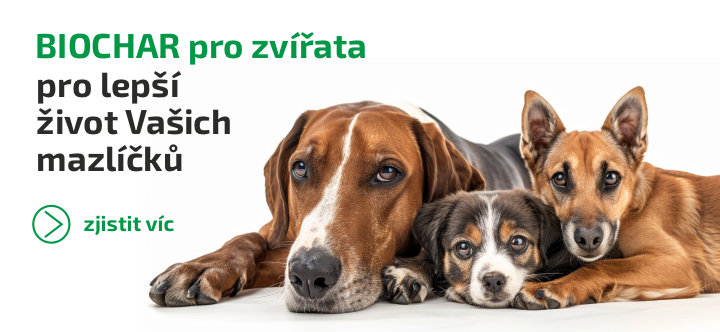 Aktivní uhlí pro zvířata