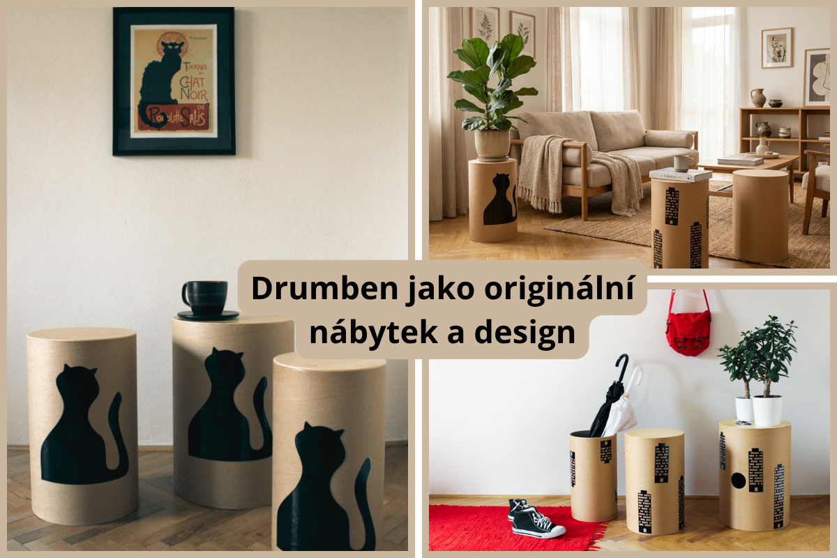 Drumben jako originální nábytek a design