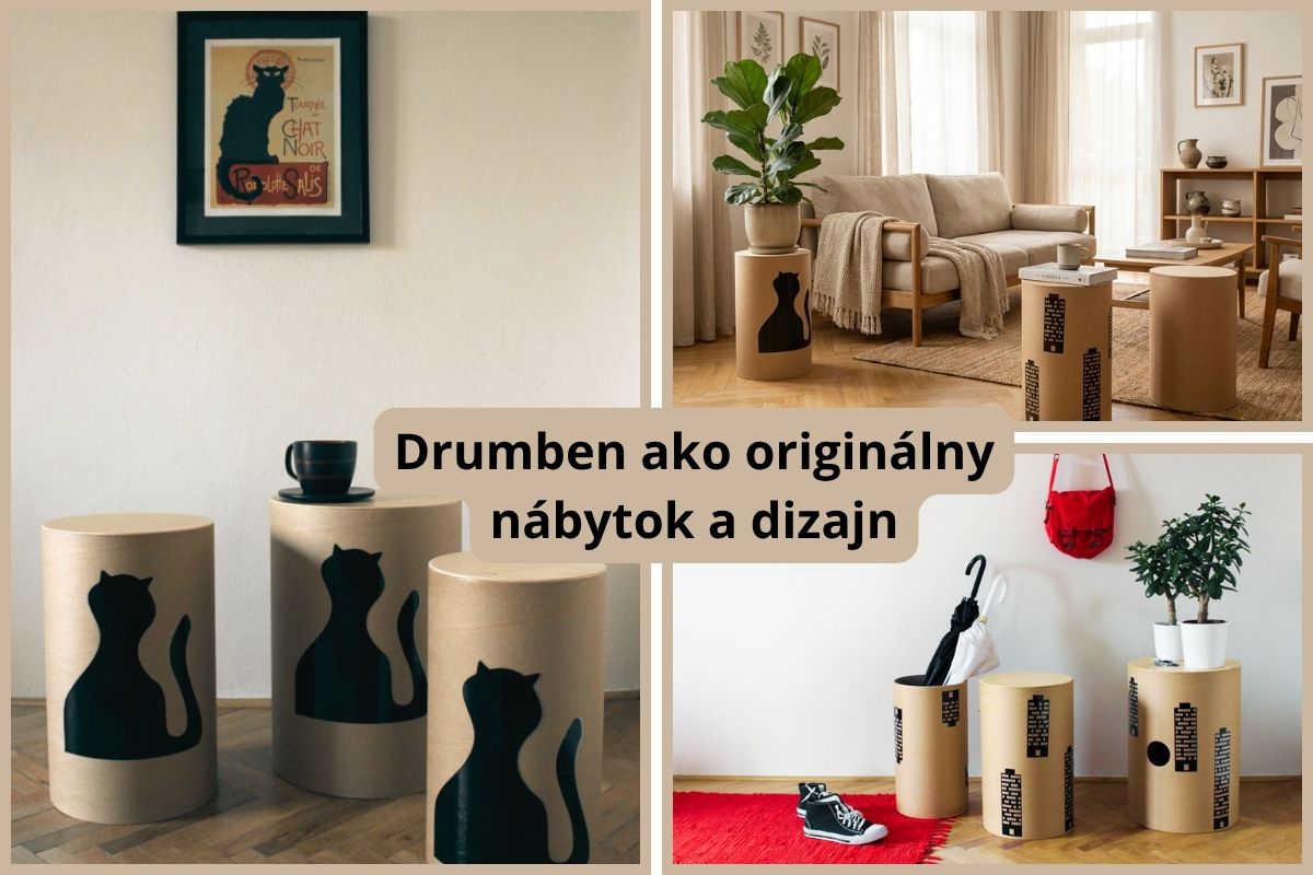 Drumben ako originálny nábytok a dizajn
