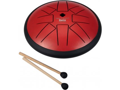 Sela Melody Tongue Drum 6" F Minor Pentatonic Red