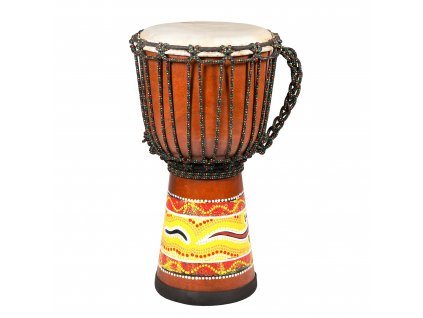 djembe aborigine dot paint 40cm 1